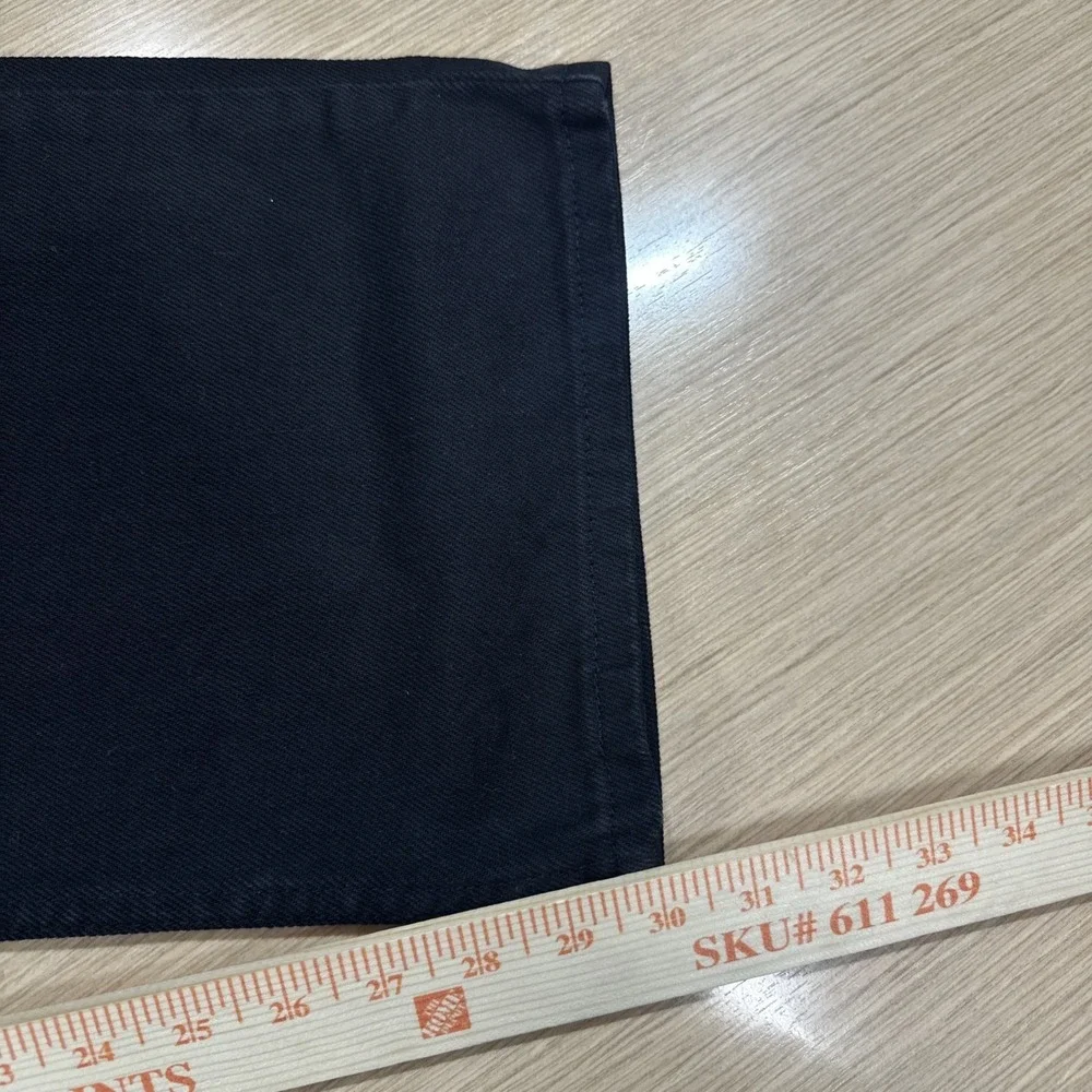 NWT George Men's Slim Straight Leg Jeans‎ Black Size 46x30 Classic Look Denim